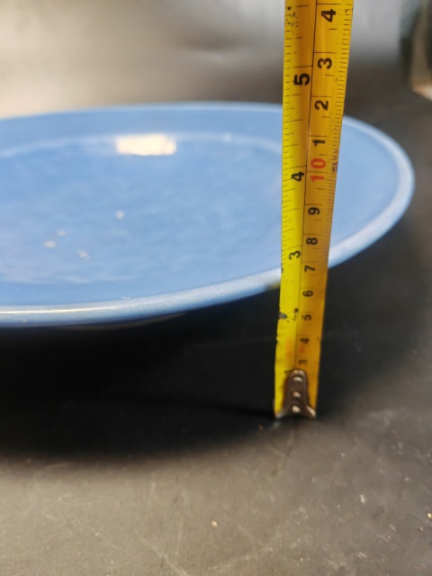 古玩陶瓷藍釉盤拍賣,當前價格1800元