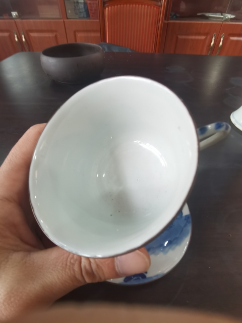 古玩陶瓷青花八仙人物杯碟拍賣，當前價格5800元