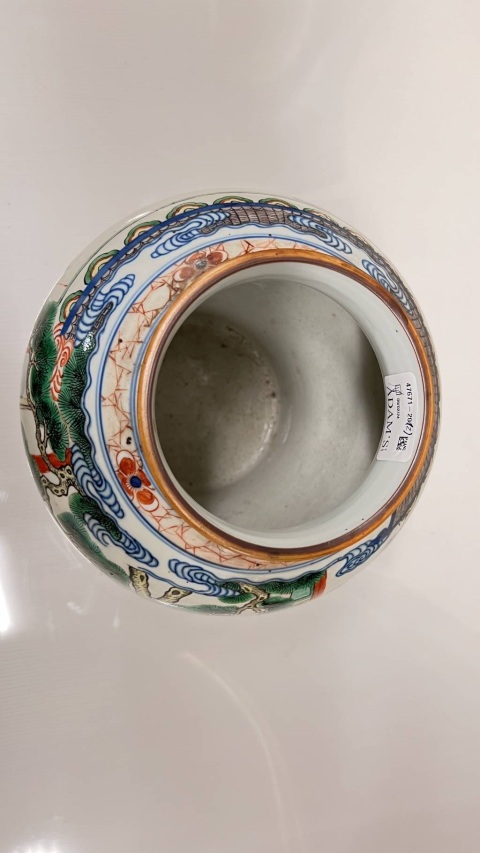 古玩陶瓷五彩人物故事紋將軍罐一對拍賣，當前價格36800元