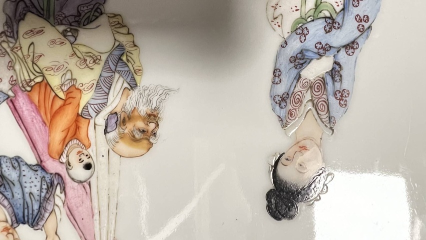 古玩陶瓷人物紋瓷板畫拍賣,當前價格16800元
