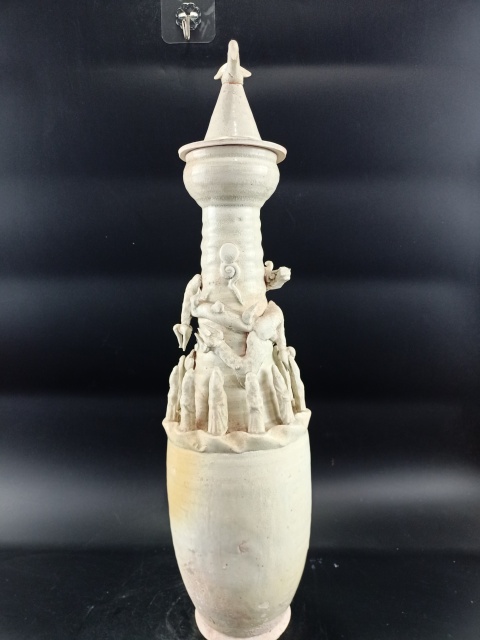 古玩陶瓷【館藏級(jí)重器】宋代:影青釉貼塑人物龍紋塔式罐【收藏重器】【龍紋級(jí)別比較高】拍賣(mài),當(dāng)前價(jià)格0元