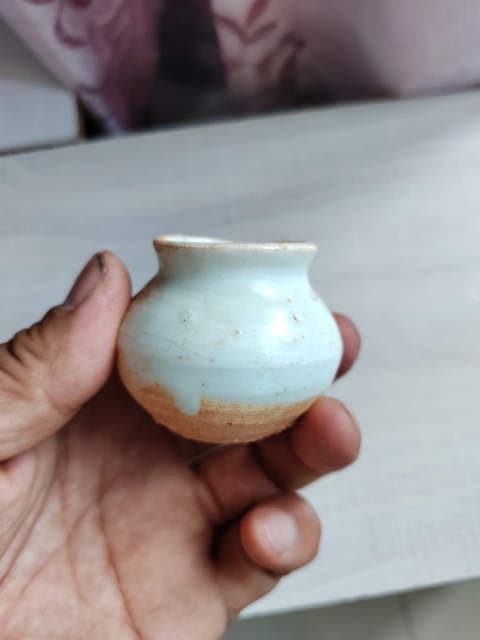 古玩陶瓷青白釉水盂拍賣,當前價格466元