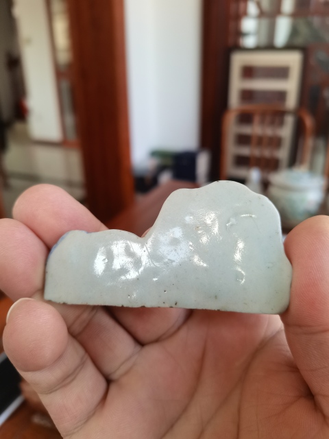 古玩陶瓷青花釉里紅瓷犬鎮紙拍賣,當前價格1200元