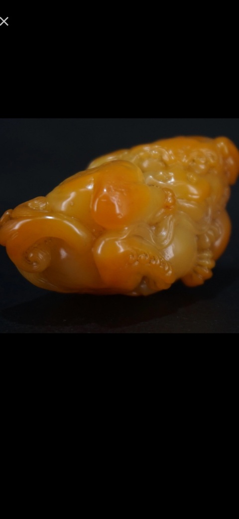 古玩雜項壽山芙蓉石獅子繡球擺件拍賣，當前價格2800元