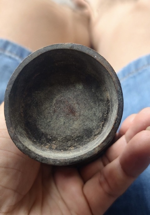 古玩銅器獸耳銜環(huán)銅瓶拍賣，當前價格1588元