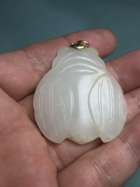 鑲嵌明代白玉蟬拍賣，當前價格16800元