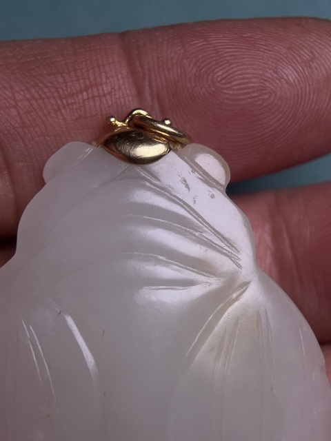 古玩玉器鑲嵌明代白玉蟬拍賣,當前價格16800元