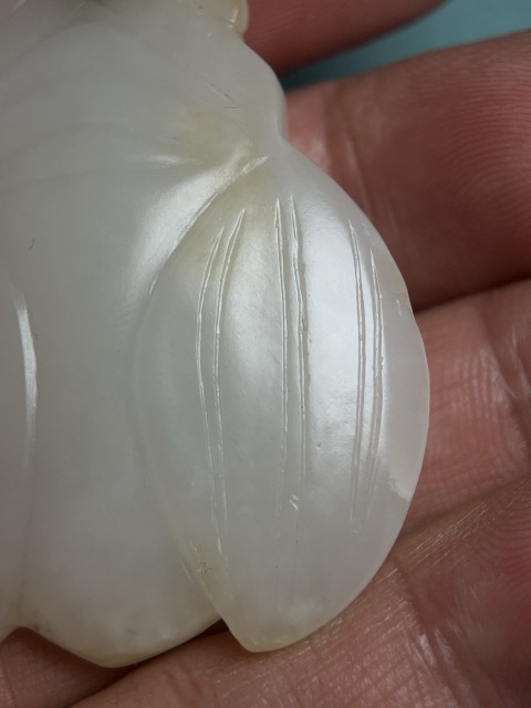 古玩玉器鑲嵌明代白玉蟬拍賣,當前價格16800元