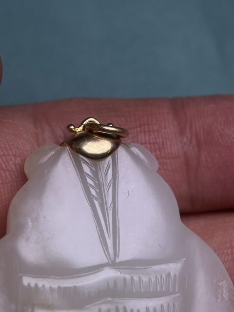 古玩玉器鑲嵌明代白玉蟬拍賣,當前價格16800元