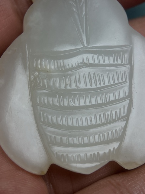古玩玉器鑲嵌明代白玉蟬拍賣,當前價格16800元