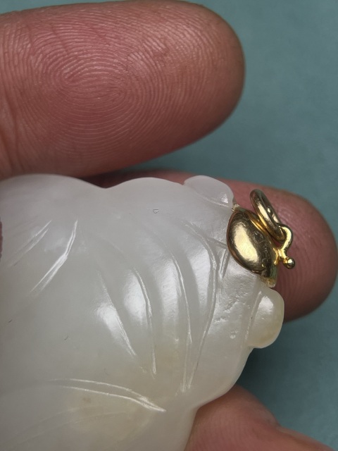 古玩玉器鑲嵌明代白玉蟬拍賣,當前價格16800元