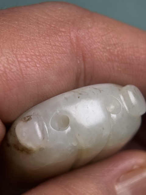 古玩玉器明代佩蟬拍賣，當前價格8600元