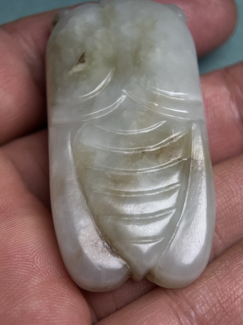 古玩玉器明代佩蟬拍賣，當前價格8600元