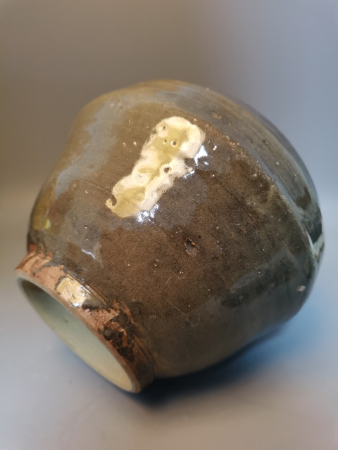 古玩陶瓷明代龍泉青瓷茶葉罐拍賣，當前價格169元