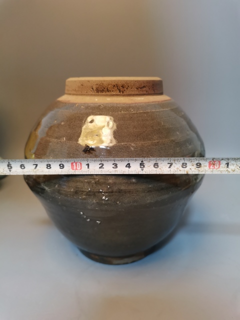 古玩陶瓷明代龍泉青瓷茶葉罐拍賣，當前價格169元