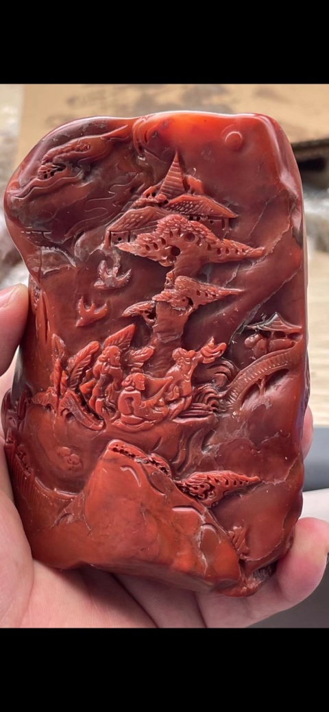 古玩雜項壽山石擺件拍賣，當前價格600元