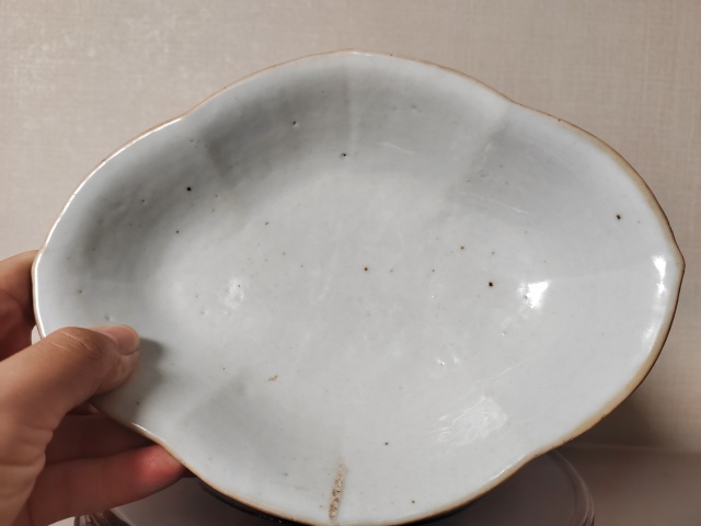 古玩陶瓷粉彩博古皮球花紋海棠碗拍賣，當前價格1800元
