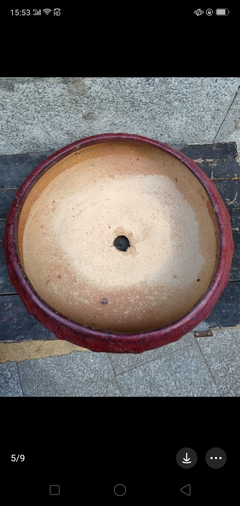 古玩陶瓷窯變釉花盆拍賣，當前價格1280元