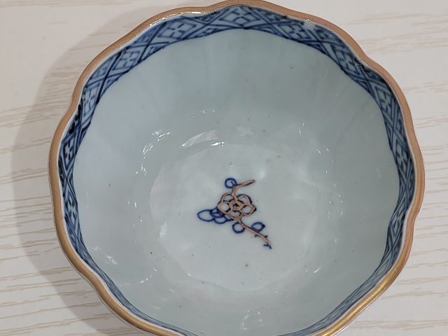 古玩陶瓷青花加彩杯（一套）拍賣，當前價格200元