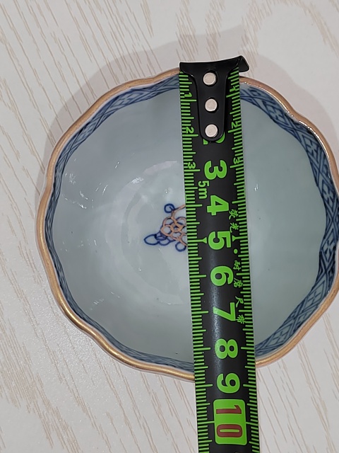 古玩陶瓷青花加彩杯（一套）拍賣，當前價格200元