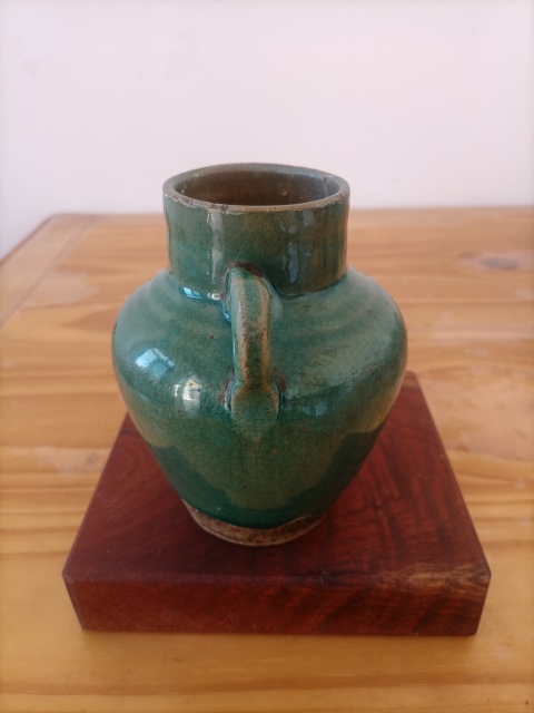 古玩陶瓷清早期.綠釉執壺540拍賣,當前價格540元
