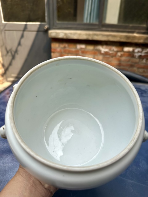 古玩陶瓷細(xì)路人物紋淺降彩四系粥罐拍賣，當(dāng)前價格2222元