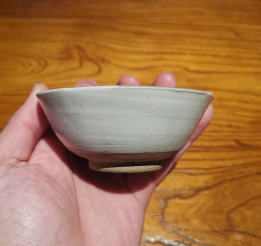 古玩陶瓷金元白釉盞拍賣,當前價格600元