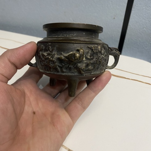 古玩雜項銅香爐拍賣,當前價格980元