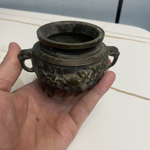 古玩雜項銅香爐拍賣,當前價格980元