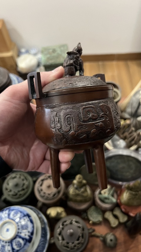 古玩雜項(xiàng)清代香爐拍賣，當(dāng)前價(jià)格499元