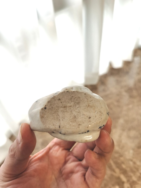 古玩陶瓷明代青花仿生鳥型（鸚鵡）硯滴（已保真）拍賣，當前價格4980元