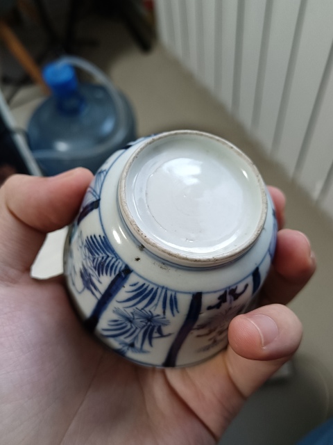 古玩陶瓷青花杯拍賣，當前價格700元