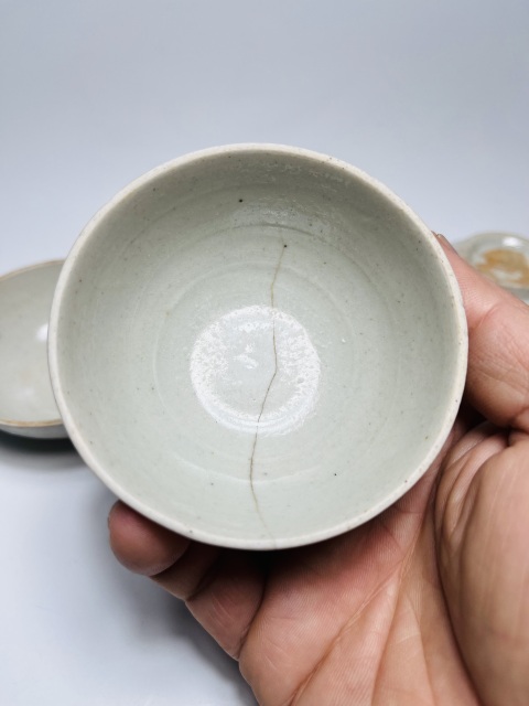 古玩陶瓷(明末清初)青白釉杯一組拍賣,當前價格0元