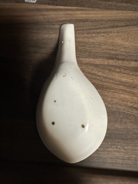 古玩陶瓷蝶紋粉彩湯勺拍賣,當前價格600元