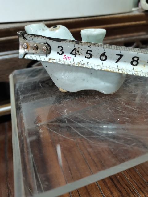 古玩陶瓷清中青釉刻花大象文房水注拍賣，當前價格1500元