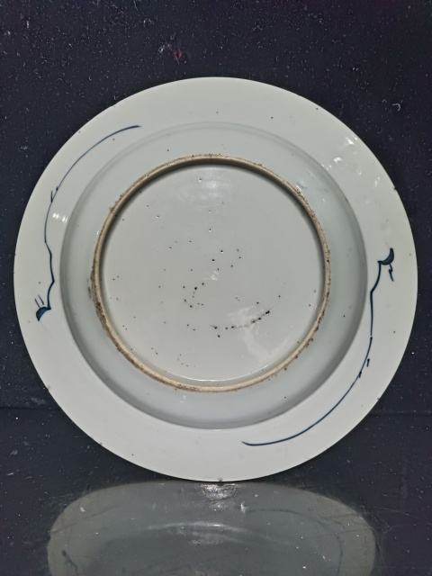 古玩陶瓷清康熙?博古紋青花盤拍賣,當前價格1100元