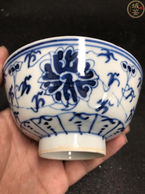 古玩陶瓷青花纏枝寶相蓮紋碗拍賣,當前價格3200元