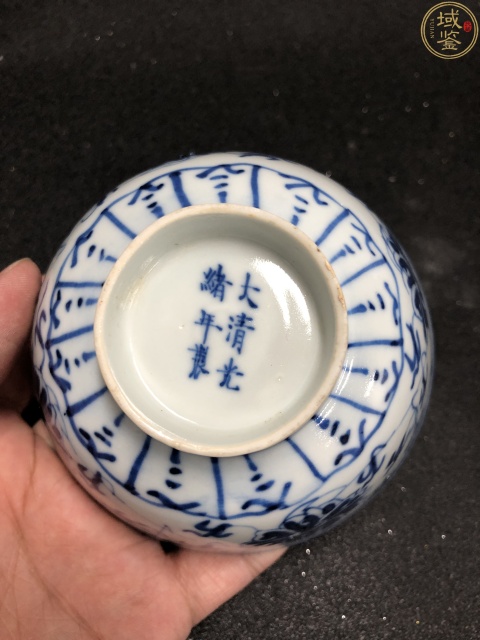 古玩陶瓷青花纏枝寶相蓮紋碗拍賣,當前價格3200元
