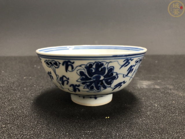 古玩陶瓷青花纏枝寶相蓮紋碗拍賣,當前價格3200元