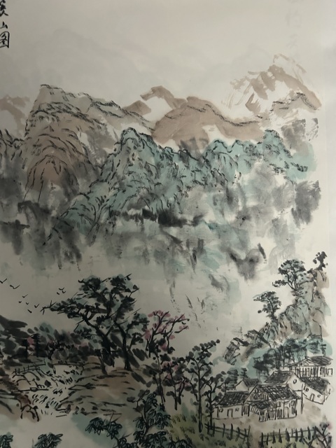 古玩字畫(huà)李學(xué)榮《攬勝溪山圖》拍賣(mài)，當(dāng)前價(jià)格755元