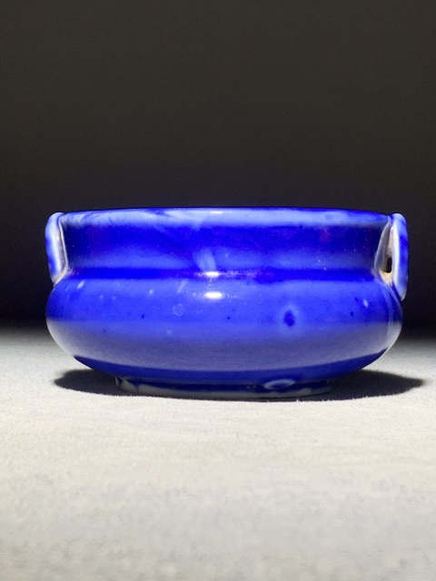 古玩陶瓷霽藍釉繩耳香爐拍賣,當前價格2888元