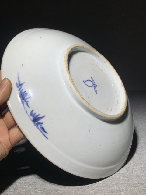 古玩陶瓷（清中早期）青花鳳凰牡丹花紋大盤（館藏精品）拍賣，當前價格0元