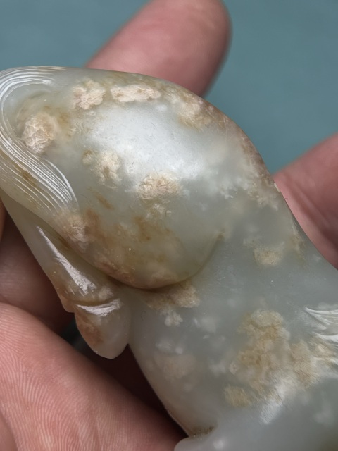 古玩玉器清中期籽料玉馬拍賣，當前價格78800元