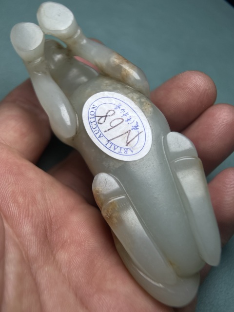 古玩玉器清中期籽料玉馬拍賣，當前價格78800元