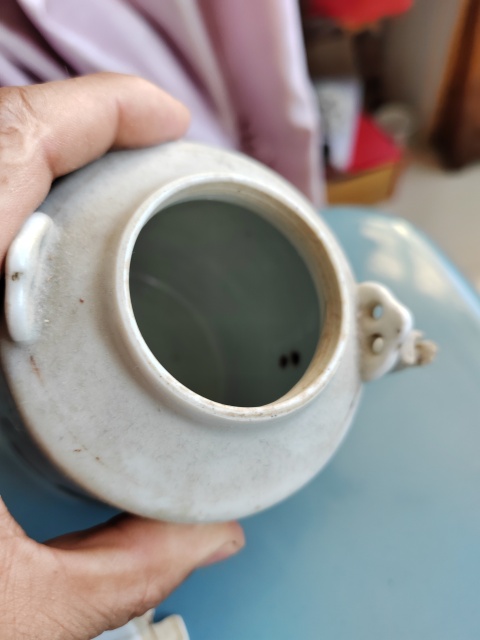 古玩陶瓷同治人物紋提梁壺拍賣，當前價格887元