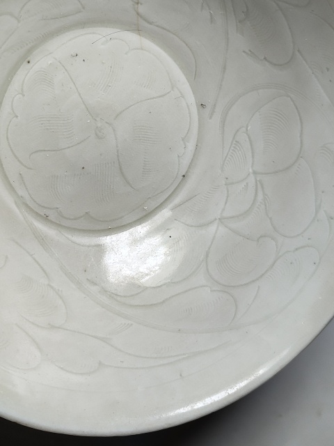 古玩陶瓷青白釉刻花高腳碗拍賣，當前價格1200元