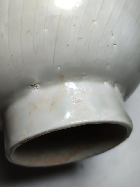 古玩陶瓷青白釉刻花高腳碗拍賣，當前價格1200元