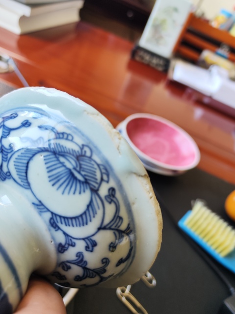 古玩陶瓷青花高足碟拍賣,當前價格2200元