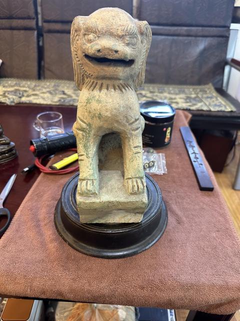 古玩陶瓷元明獅子拍賣，當前價格5555元