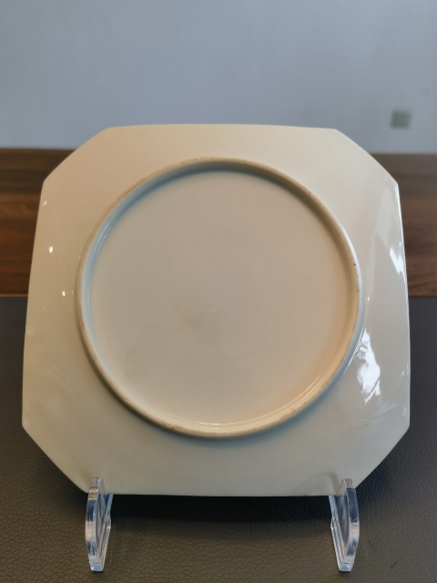 古玩陶瓷超細路鳳球凰花卉紋四方倭角盤拍賣，當前價格650元